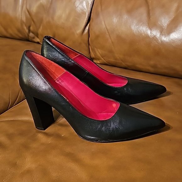 Paolo Salotto Shoes - PAOLO SALOTTO Black Leather Heels - Size 39